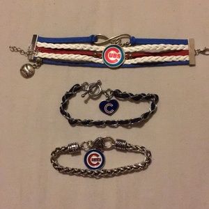 Chicago Cubs Bracelets - Set of Three
